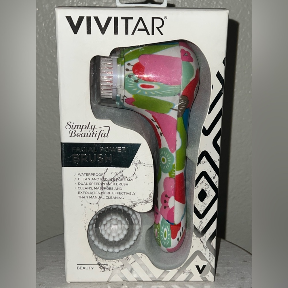 2/30 Simply Beautiful Floral Skincare Cleansing Pore Reducer Clean Facial Brush